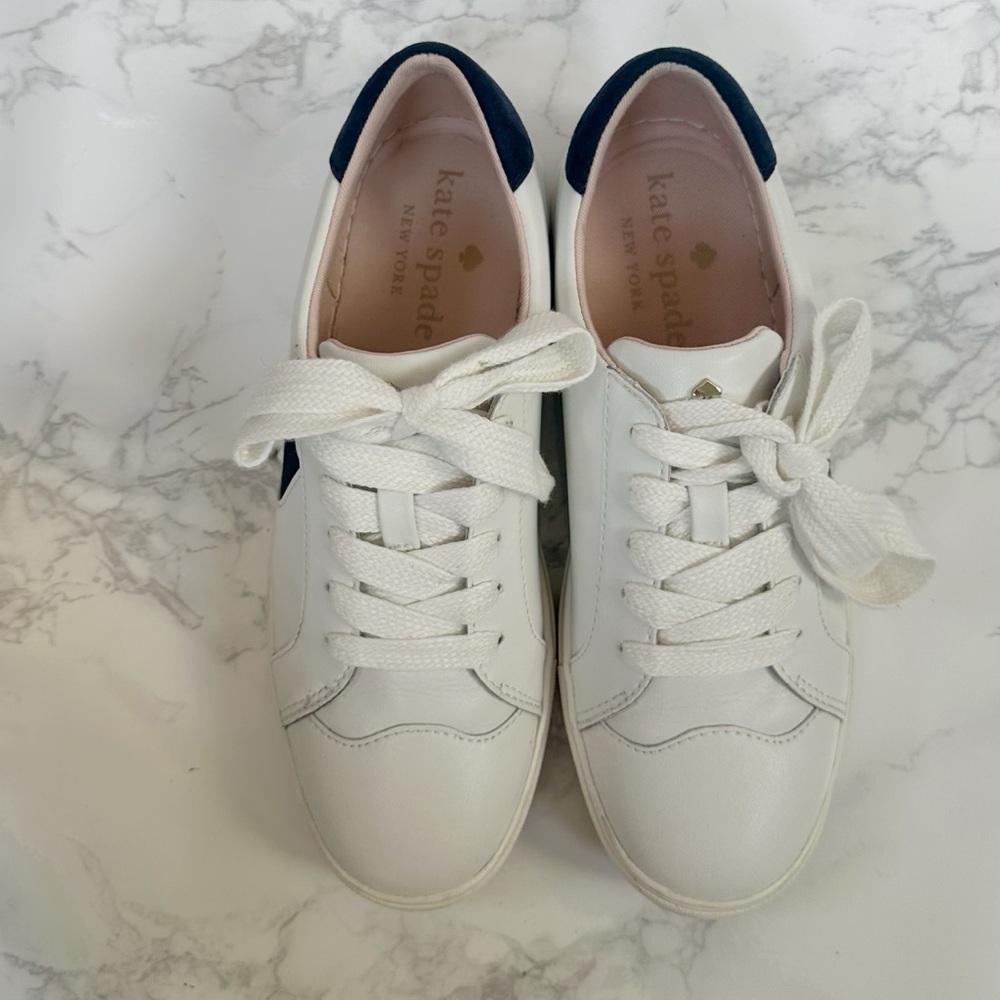 Kate Spade Fez White and Blue Sneakers - Picture 10 of 14